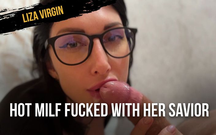 Liza Virgin: Sexy milfka šuká se svým záchrancem