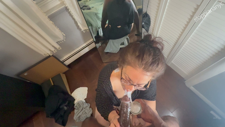 Sloppiananyc: Super Sloppy Nasty Neck Cumshot Ending