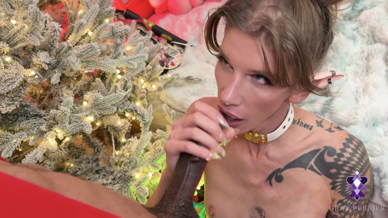 Gray Perrier: Naughty Trans Elf at the North Hole Toy Factory Gets...