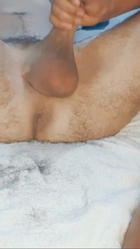 Shaving, Handjob and Ballbusting Me