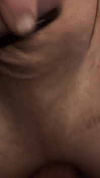 Närbild av mitt hål som används