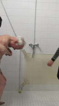 Old Slave Nuts Kicking