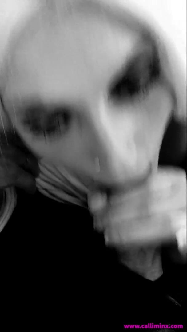Calli Minx: Biting the cum out of his dick