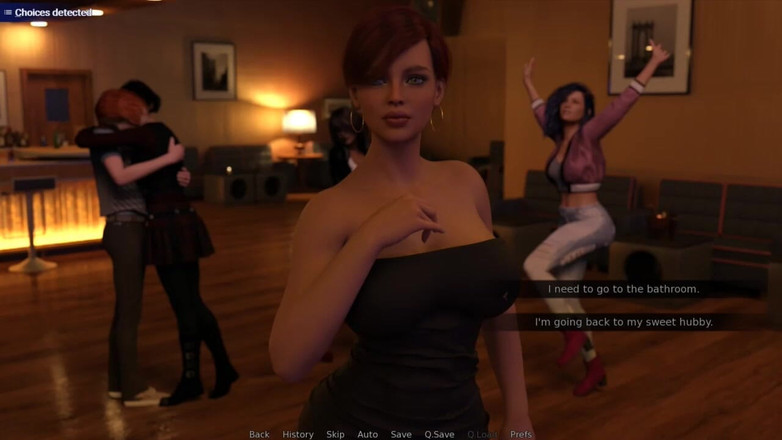 Neon2520: Baru aja nikah #03 cewek rambut pirang ngusap pantat montoknya ke...