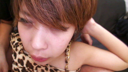 Caribbeancom: Casting asian teen wearing lingerie gets pussy banged and creampied