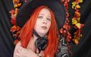 Deanna deadly: Sniffing Smelly Socks at Halloween Party! Girl in Witch Costume...