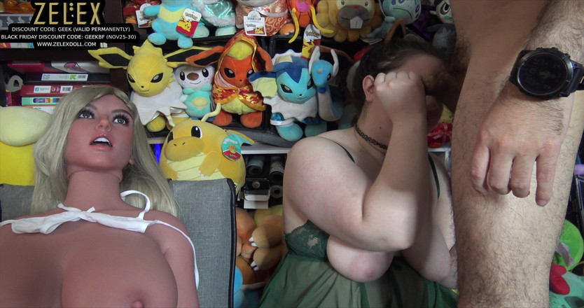 LustfulGeeks: Zelex Doll üçlü grup seks