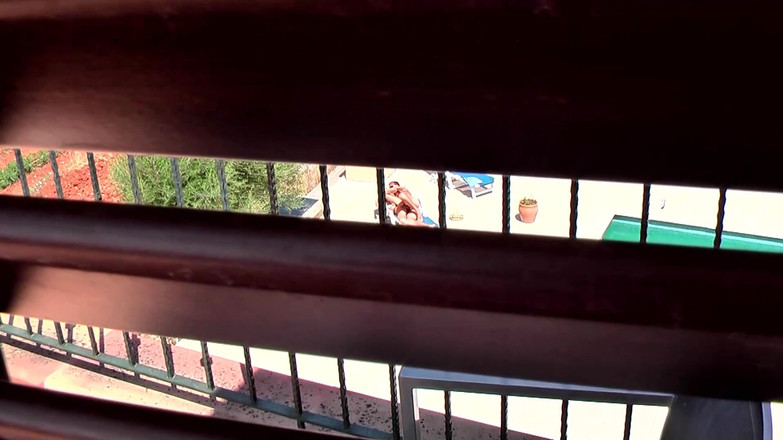 German Porn: Blonde Poolside Double Penetration Ecstasy