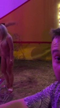Tattooed Chick Gets Fucked by A Clown Dude