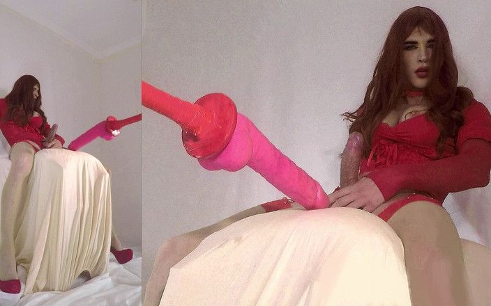 sillystacy: Hot Sissy Bitch Stacy Stroke Here Cock Before Fuckmashine Destroy...