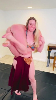 Princess Leia Lifts and Carries Sinthia Bee