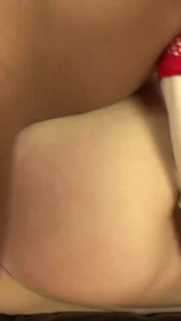 Horny blonde chick is jumping on dude's thick dong