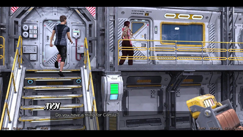 AVN Teller: Stranded in Space - Flirting with a Half Robot Girl