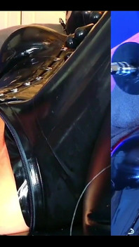 Rubber Doll Cam Session - Spit Roast Training