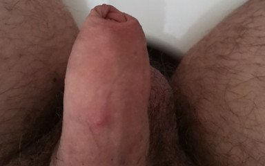 Mikey Mouse: Playing with my uncut penis
