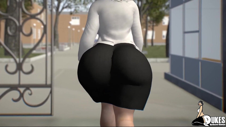 Dukes Hardcore Honeys: Big butt Jewish teacher gets smashed by big black cock