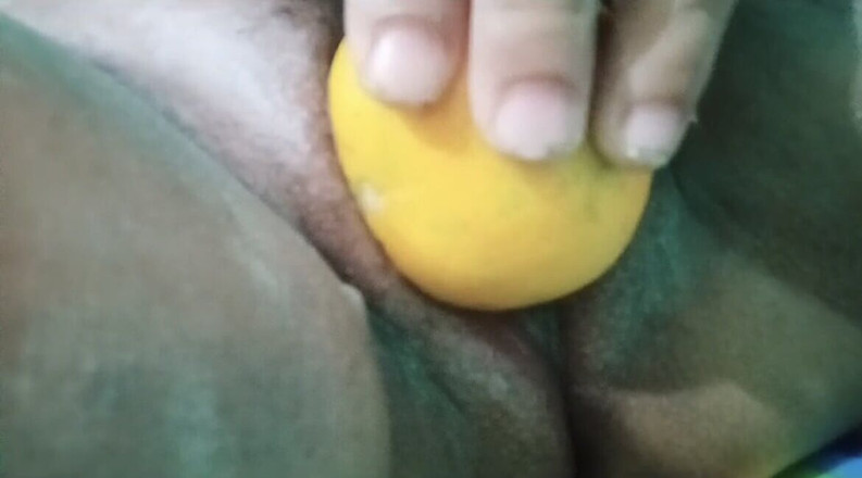 Creamyjoy: Sexy Filipina Milf Having Fun Stuffing Fruit In My Pussy