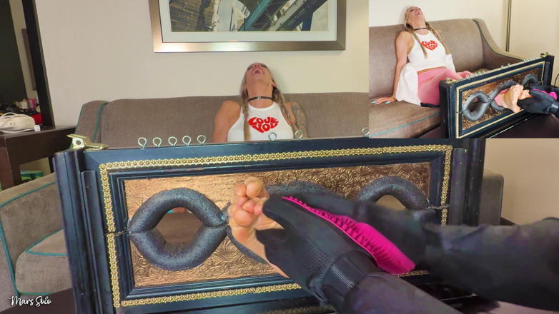 Mars Solo: Dirty Feet Tickling Punishment in the Stocks Mars Solo and...