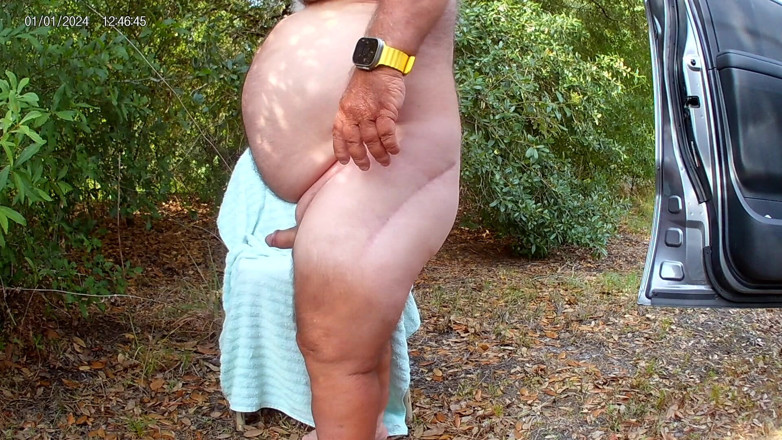 Mark Fletcher: Mark Fletcher Eating My Cum Again in the Woods