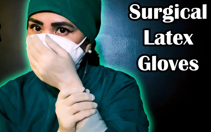 DominaFireOfficial: Chirurgiczne rękawiczki lateksowe fetysz ASMR