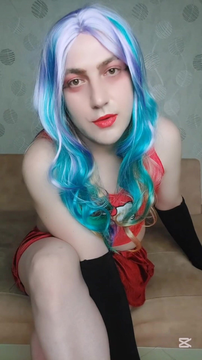 Kitty_Cross: Товстушка блондинка ледібой фембоя модель косплеєр