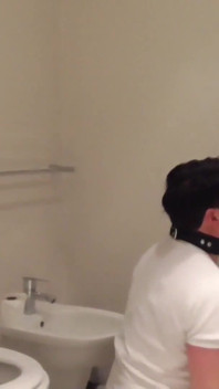 Princess Ass Cleaning After Toilet