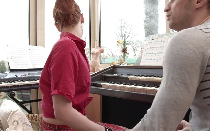 Hot Euro Girls: Ginger teen gets fucked by her piano teacher