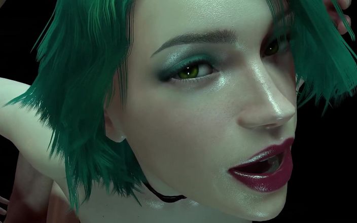 Wraith ward: Hot Girl with Green Hair is getting Fucked from Behind: 3D...