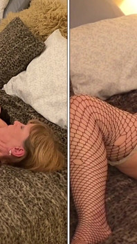 Mormor Carmen Angel: Dildo & Missionär Knullad Till Orgasm