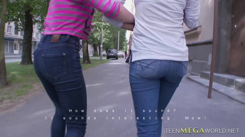 Teen Mega World: Threesome with all natural girls