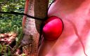 Jana Owens - Extreme BDSM: Tits tied at tree an whipped