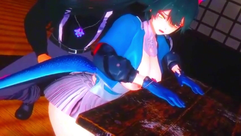 NSFWOtaku: Arknights Endfield - Chen Gangbang Ntr Sex - 3D Hentai Animations