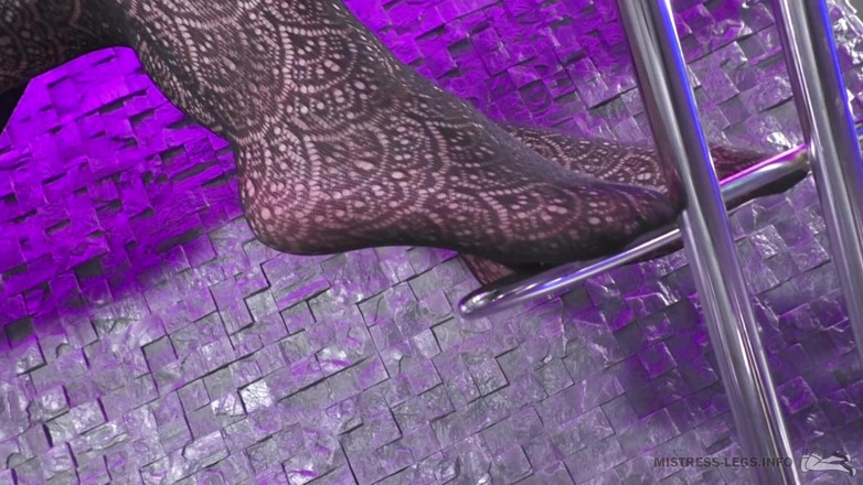 Mistress Legs: Mistress in black fishnets ignore you