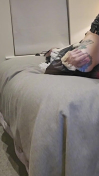 Miss Ruby Pvc Domme Throatfucks Sissy Maid with Huge Black Strap-on, Sph, Face Slapping with Dildo