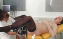 Rubber &amp; Clinic Studio - 1ATOYS: Selfpiss orgasm och gravid slampa på gyntable