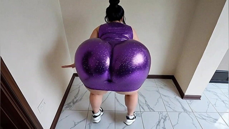 Xprohibidox1: Big Butt in a Purple Dress, She's so Hot