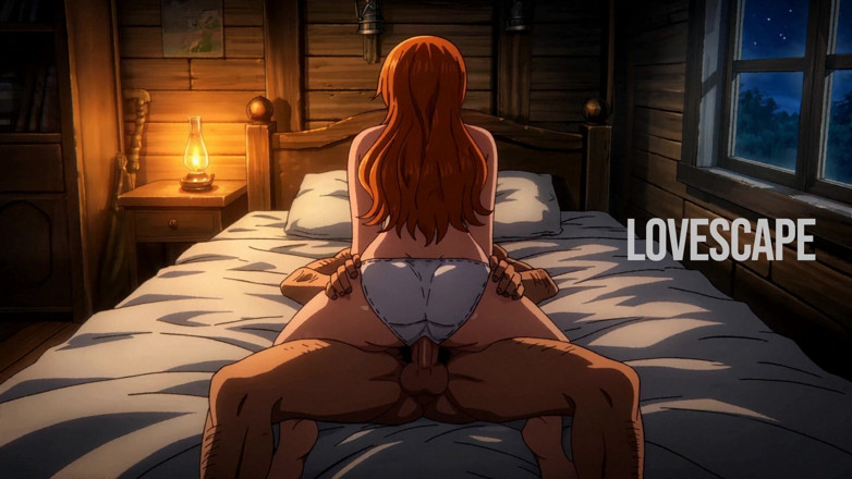 Lovescape: Hentai Couple Intense Bedroom Fuck (ai)