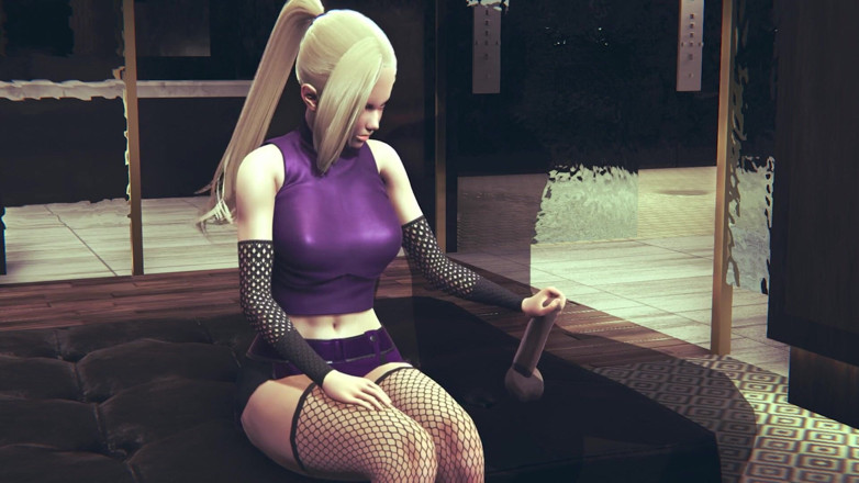 Waifu club 3D: Ino Yamanaka will jerk off your dick if you ask