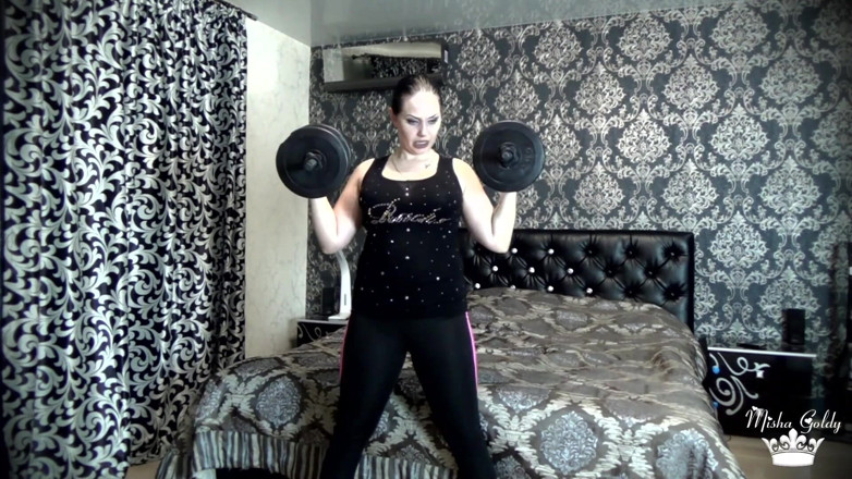 Goddess Misha Goldy: Beating my last weight lifting challenge! More than 50 times per...