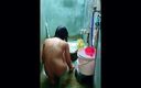 Rolland doe: Navrim in Bathing Showering Desi Style