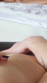Curious girl masturbates watching her friend in bed - girl watches guy masturbate