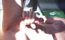 Only bareback sex party with friends: sexy twinks fucking raw outdoor in the car