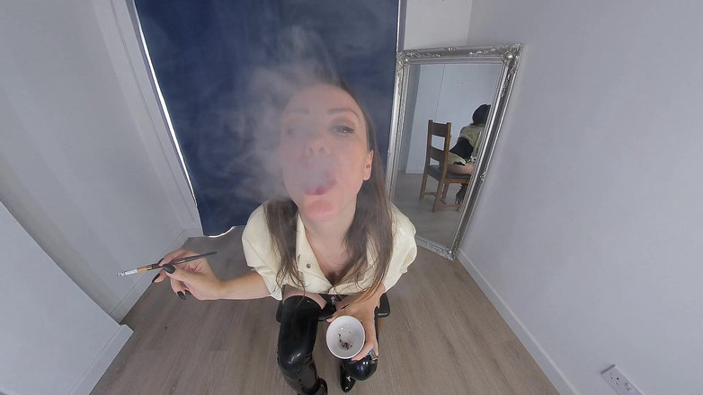 VR smokers HD-2D Videos Only: Cate McQueen - fumando en PVC