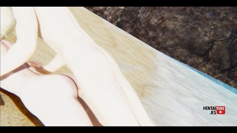 HentaiTubes: Genshin Impact hentai - Lumine es follada en la playa - asiático...