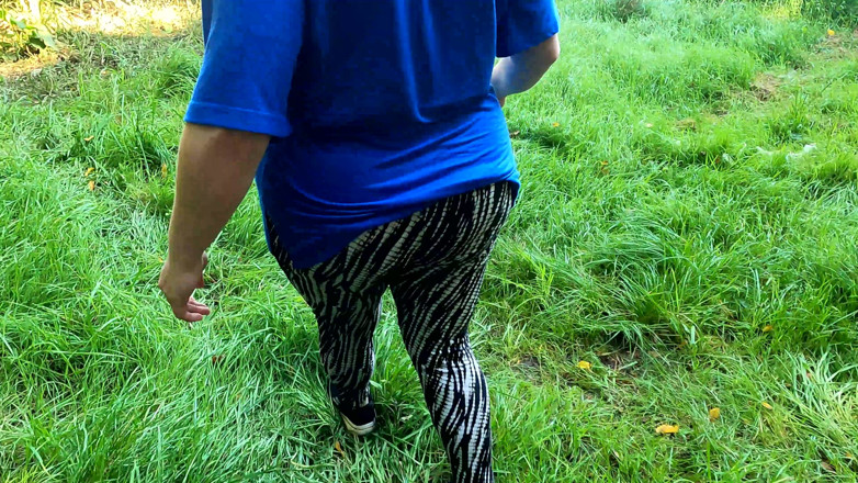 Bouncy Tits Action: Ass Spanking Directly on the Street