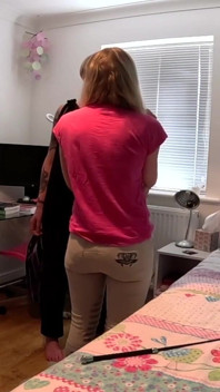 Fedup Aunty Gives Lying Alisha a Riding Crop Beating