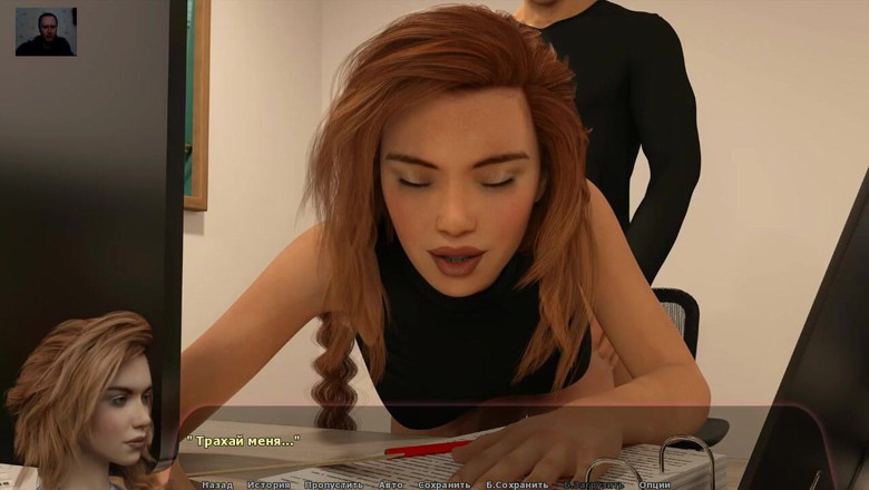3DXXXTEEN2 Cartoon: Girl sucks the guy's dick under the table in the...