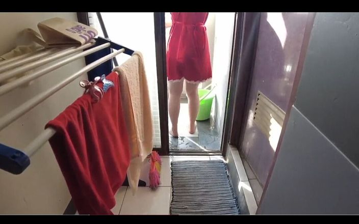 Mak nji: Inviting Him to Fuck the Neighbor&amp;#039;s Wife Who Is Washing...