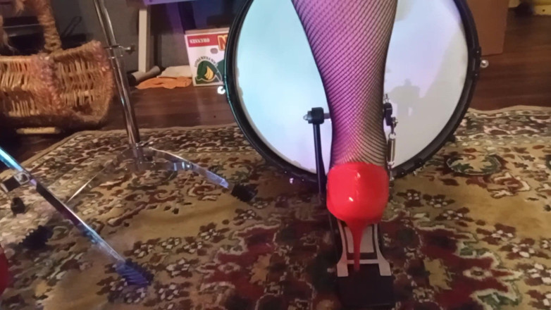 PoliticalDial46: I Play Drums with My New Red Stilleto