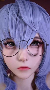 Beauty Lustful Young Girl - 3D Animation